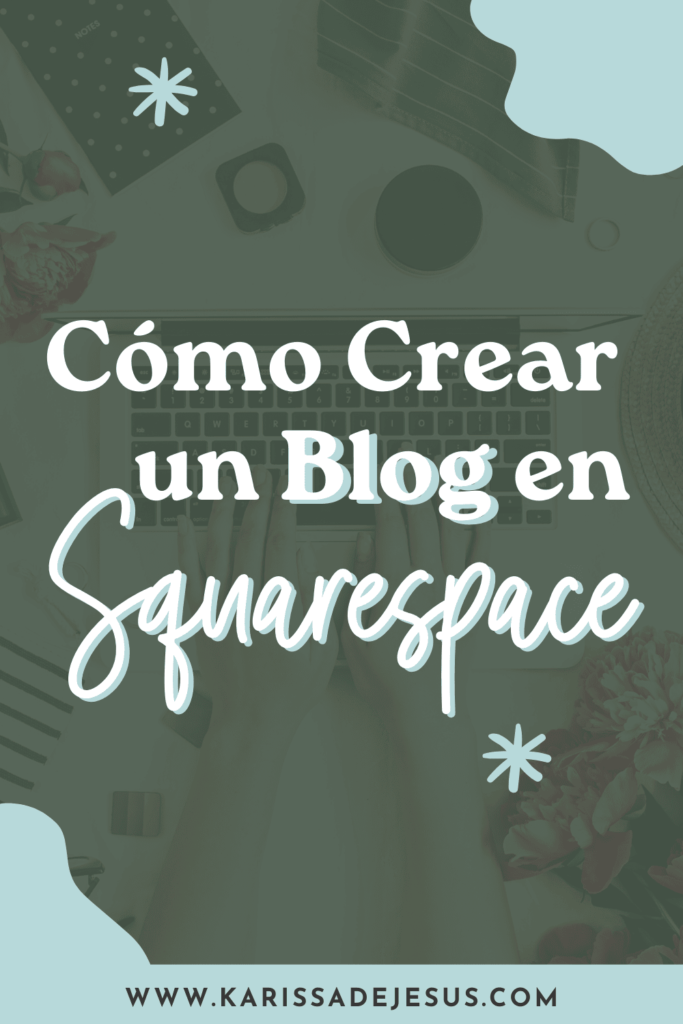 como crear un blog en Squarespace