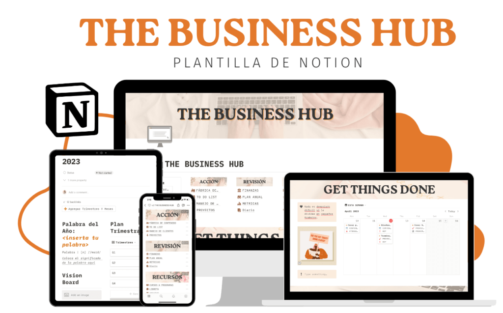 The business hub - plantilla de notion